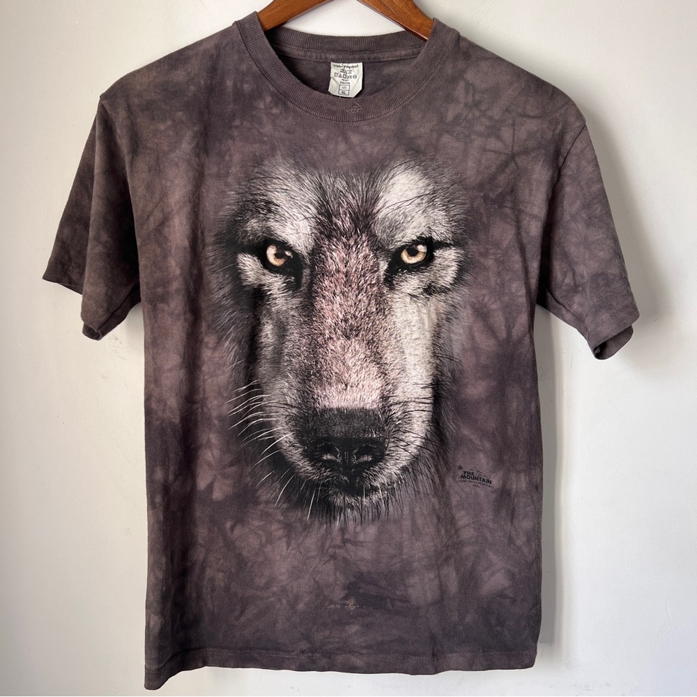 The Mountain Wolf Face Tie-Dye Tee Xl